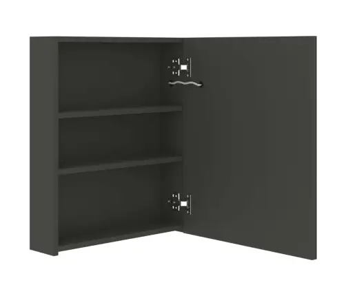 Led Vannitoa Peegelkapp, Antratsiithall, 50 X 14 X 60 Cm