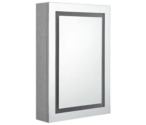 Led Vannitoa Peegelkapp, Betoonhall, 50 X 13 X 70 Cm