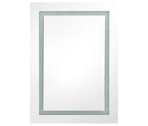 Led Vannitoa Peegelkapp, Säravvalge, 50 X 13 X 70 Cm