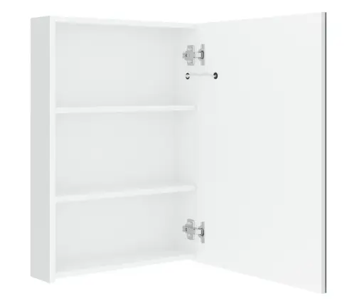 Led Vannitoa Peegelkapp, Säravvalge, 50 X 13 X 70 Cm