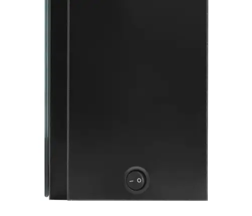 Vannasistabas Skapītis Ar Spoguli Un Led, 50X13X70 Cm, Melns Vidaxl