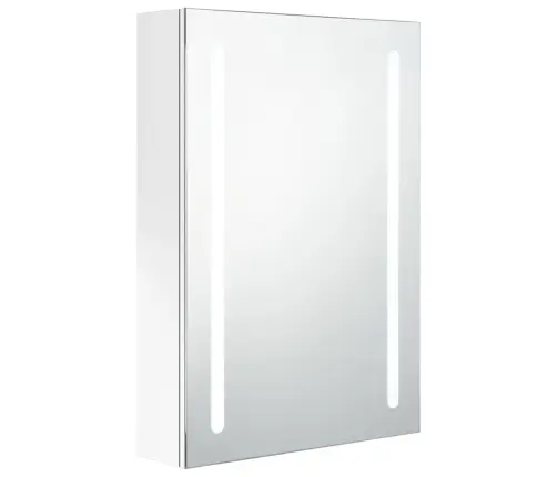 Vannasistabas Skapītis Ar Spoguli Un Led, 50X13X70 Cm, Balts Vidaxl