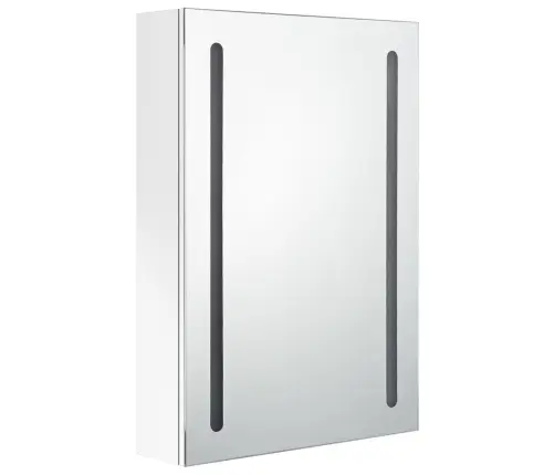 Vannasistabas Skapītis Ar Spoguli Un Led, 50X13X70 Cm, Balts Vidaxl