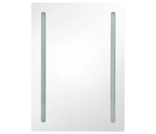 Vannasistabas Skapītis Ar Spoguli Un Led, 50X13X70 Cm, Balts Vidaxl