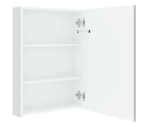 Vannasistabas Skapītis Ar Spoguli Un Led, 50X13X70 Cm, Balts Vidaxl