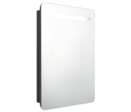 Led Vannitoa Peegelkapp, Must, 60X11X80 Cm