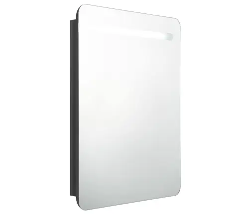 Led Vannitoa Peegelkapp, Säravmust, 60X11X80 Cm