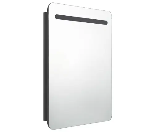 Led Vannitoa Peegelkapp, Säravmust, 60X11X80 Cm