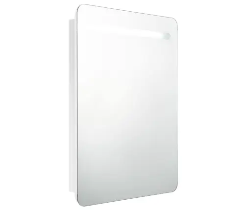 Vannasistabas Skapītis Ar Spoguli Un Led, 60X11X80 Cm, Balts Vidaxl