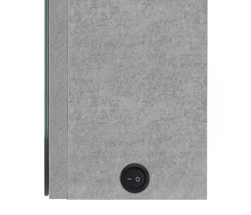 Led Vannitoa Peegelkapp, Betoonhall, 80 X 12 X 68 Cm