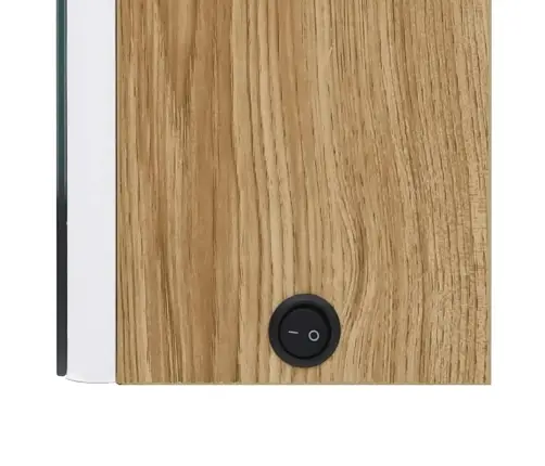 Vannasistabas Skapītis Ar Spoguli Un Led, 62X14X60 Cm Vidaxl