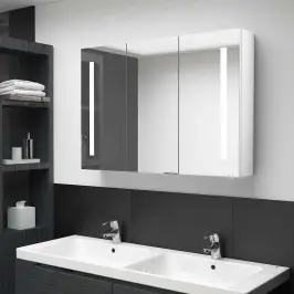 Led Vannitoa Peegelkapp, 89 X 14 X 62 cm Säravvalge