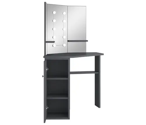 Nurga Tualettlaud Led-Tulega, Hall, 111 X 54 X 141,5 Cm