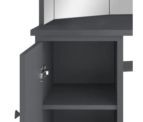 Nurga Tualettlaud Led-Tulega, Hall, 111 X 54 X 141,5 Cm