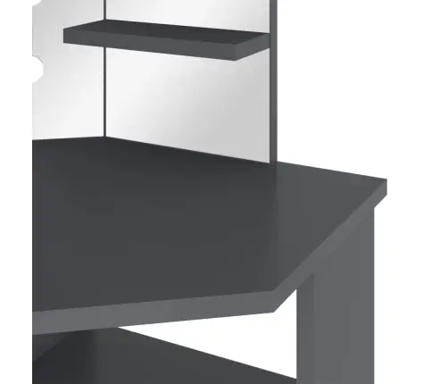 Nurga Tualettlaud Led-Tulega, Hall, 111 X 54 X 141,5 Cm