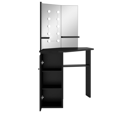 Nurga Tualettlaud Led-Tulega, Must, 111 X 54 X 141,5 Cm