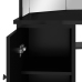 Nurga Tualettlaud Led-Tulega, Must, 111 X 54 X 141,5 Cm