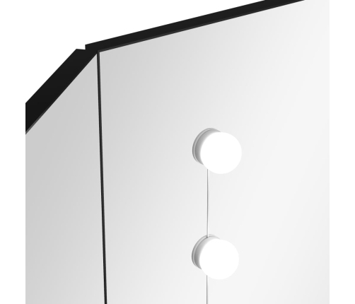 Nurga Tualettlaud Led-Tulega, Must, 111 X 54 X 141,5 Cm