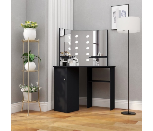 Nurga Tualettlaud Led-Tulega, Must, 111 X 54 X 141,5 Cm