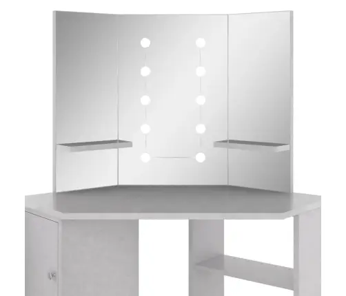 Nurga Tualettlaud Led-Tulega, Betoonhall, 111 X 54 X 141,5 Cm