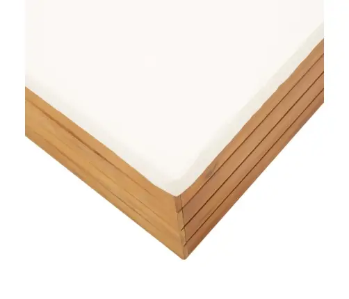 Dārza Galds Un Kāju Balsts Ar Matraci, Akācijas Masīvkoks Vidaxl