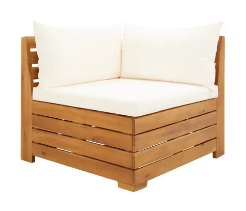 2-Daļīgs Dārza Atpūtas Mēbeļu Komplekts Ar Matračiem, Akācija Vidaxl