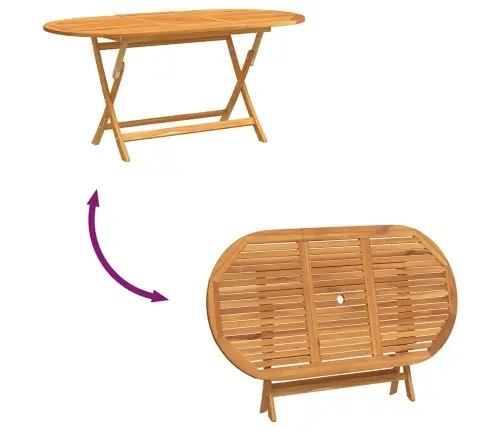 Dārza Galds, Salokāms, 160X85X75 Cm, Eikalipta Masīvkoks Vidaxl