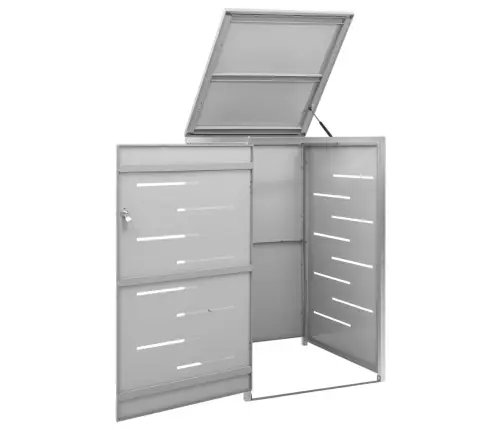 Ühe Ratastega Prügikasti Kuur 69X77,5X112,5cm Roostevaba Teras