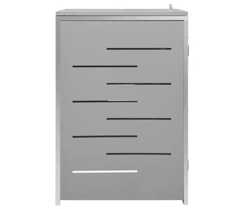 Ühe Ratastega Prügikasti Kuur 69X77,5X112,5cm Roostevaba Teras