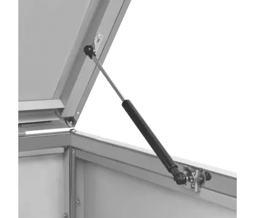 Ühe Ratastega Prügikasti Kuur 69X77,5X112,5cm Roostevaba Teras