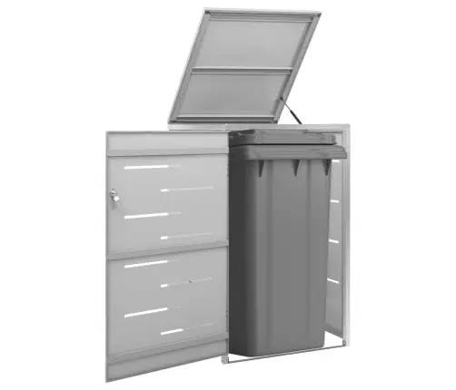 Ühe Ratastega Prügikasti Kuur 69X77,5X112,5cm Roostevaba Teras