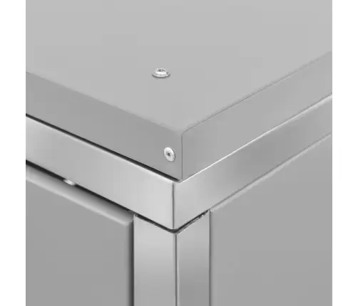 2-Daļīga Nojume Atkritumu Konteineram,138X77,5X112,5Cm, Tērauds Vidaxl