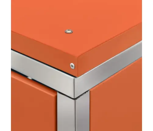 4-Daļīga Nojume Atkritumu Tvertnēm, 276,5X77,5X112,5Cm, Tērauds Vidaxl