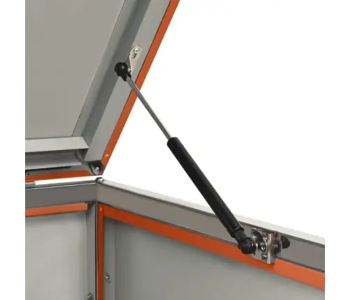 4-Daļīga Nojume Atkritumu Tvertnēm, 276,5X77,5X112,5Cm, Tērauds Vidaxl