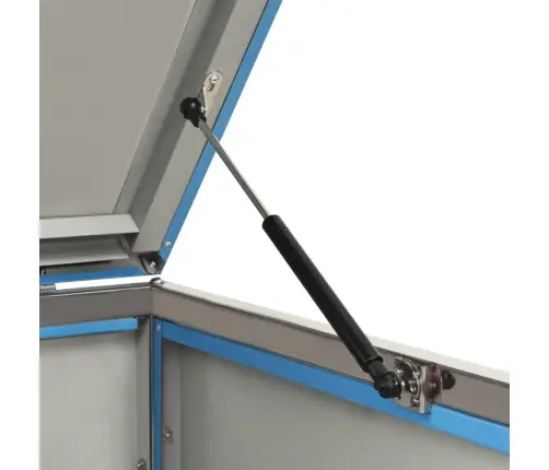 3-Daļīga Nojume Atkritumu Tvertnēm, 207X77,5X112,5 Cm, Tērauds Vidaxl