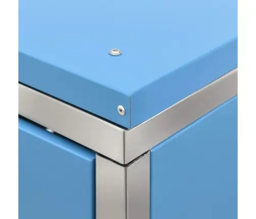 3-Daļīga Nojume Atkritumu Tvertnēm, 207X77,5X112,5 Cm, Tērauds Vidaxl