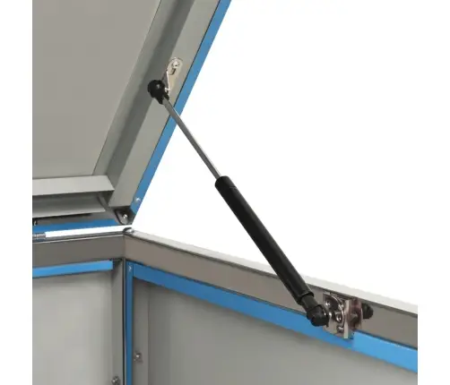 4-Daļīga Nojume Atkritumu Tvertnēm, 276,5X77,5X112,5Cm, Tērauds Vidaxl