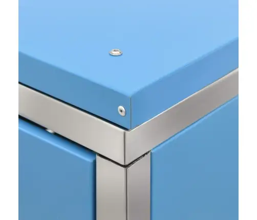 4-Daļīga Nojume Atkritumu Tvertnēm, 276,5X77,5X112,5Cm, Tērauds Vidaxl