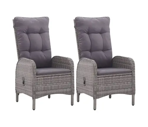 Sodo Valgomojo Baldų Komplektas, 3 Dalių, Pilkos Spalvos