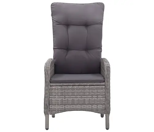 Sodo Valgomojo Baldų Komplektas, 3 Dalių, Pilkos Spalvos