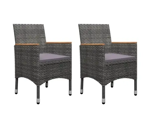 Sodo Valgomojo Baldų Komplektas, 5 Dalių, Pilkos Spalvos