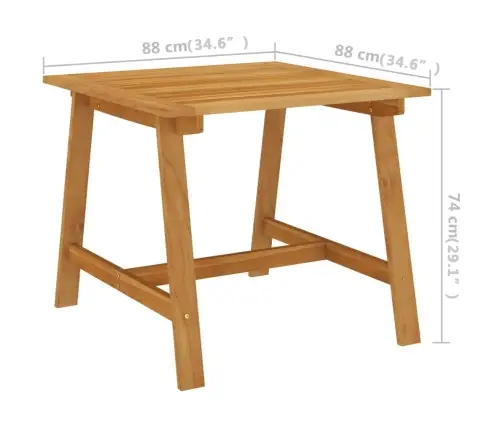 3-Daļīgs Dārza Mēbeļu Komplekts, Melns Vidaxl