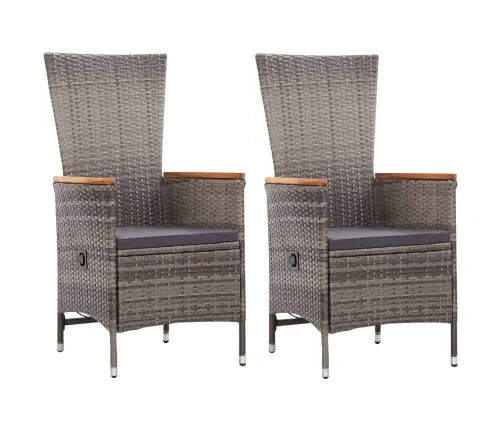 Sodo Valgomojo Baldų Komplektas, 3 Dalių, Pilkos Spalvos