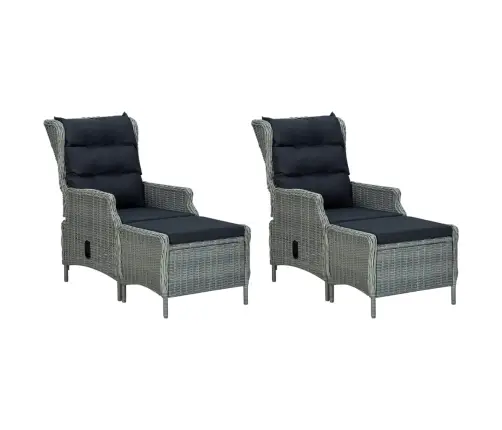 5-Daļīgs Dārza Mēbeļu Komplekts, Gaiši Pelēks Vidaxl