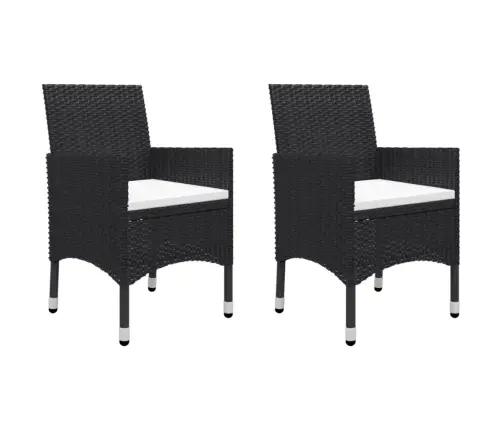 5-Daļīgs Dārza Mēbeļu Komplekts, Melns Vidaxl 5-Daļīgs Dārza Mēbeļu Komplekts, Melns Vidaxl