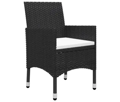 5-Daļīgs Dārza Mēbeļu Komplekts, Melns Vidaxl 5-Daļīgs Dārza Mēbeļu Komplekts, Melns Vidaxl