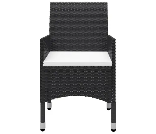 5-Daļīgs Dārza Mēbeļu Komplekts, Melns Vidaxl 5-Daļīgs Dārza Mēbeļu Komplekts, Melns Vidaxl