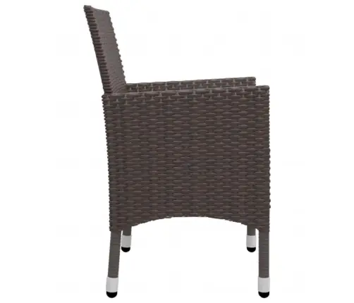 5-Osaline Aiamööbli Komplekt, Pruun