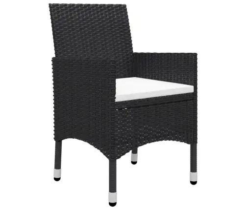 5-Osaline Aiamööblikomplekt, Must