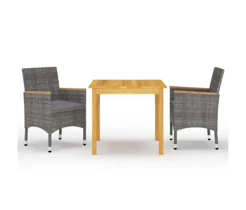 3-Osaline Aiamööblikomplekt, Hall